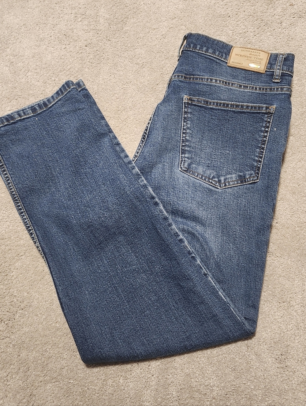MCKENZIE‎ TRIBE Men's Jeans Dungaree Originals Medium Wash Size 34x30